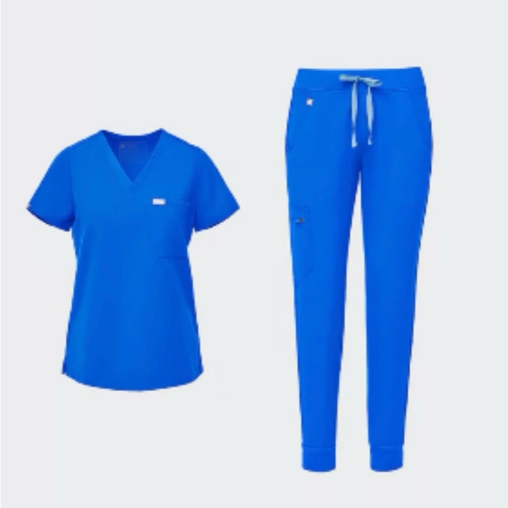 FIGS XS royal blue set